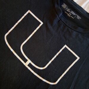 Mens Black T Shirt Miami University College Graphic Tee Large